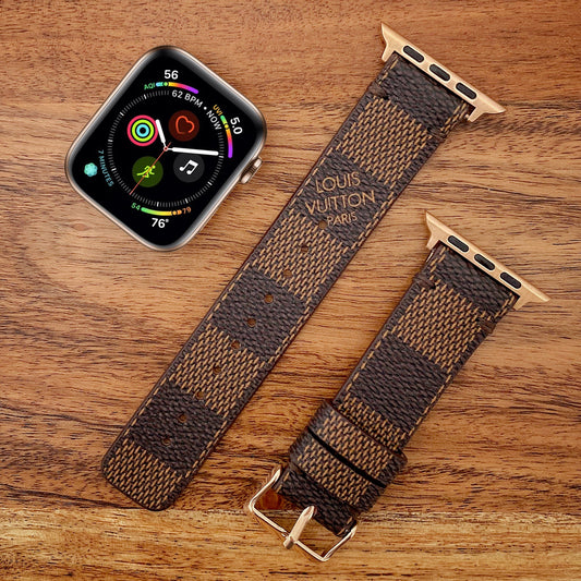 LV Damier Ebene Apple Watch Band