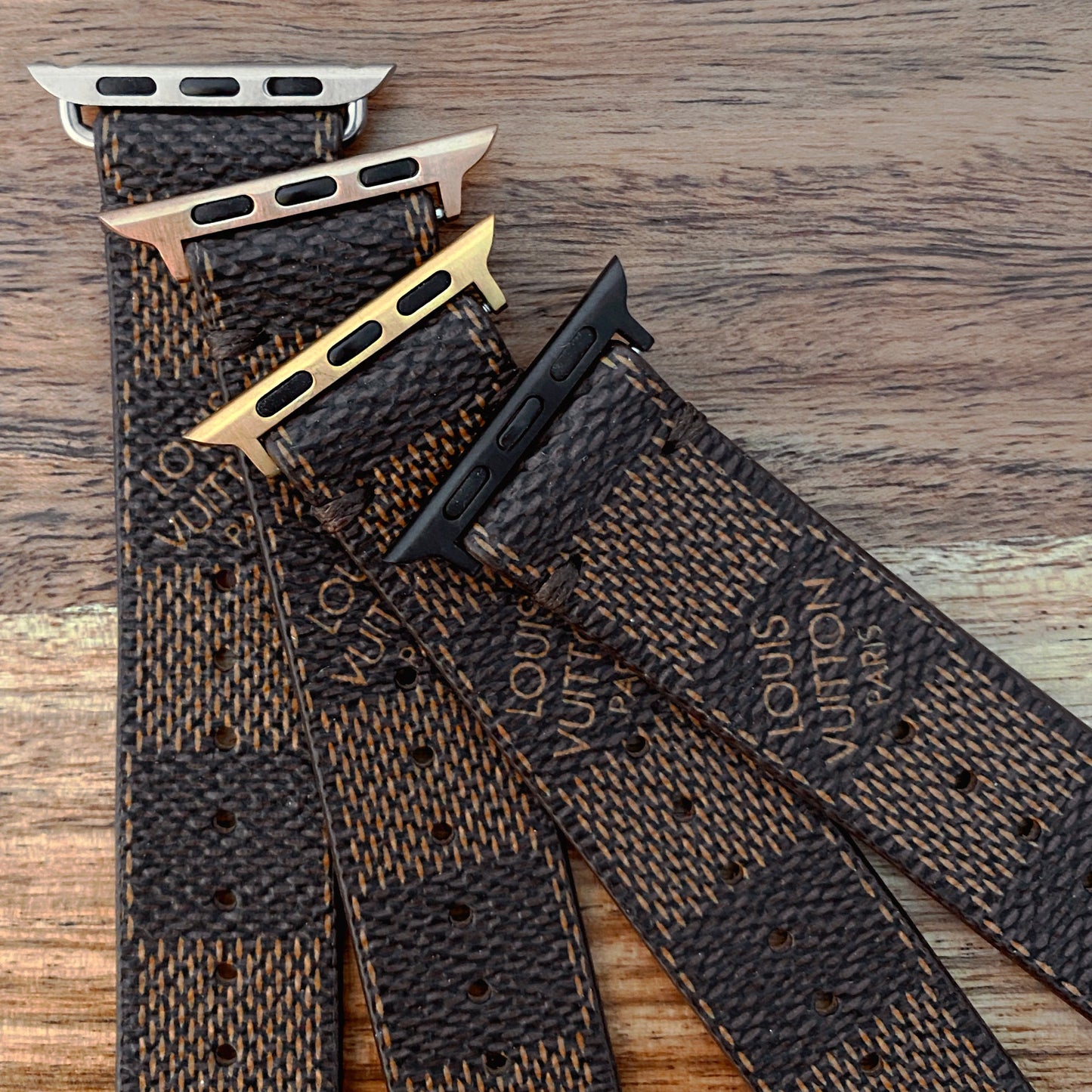 LV Damier Ebene Apple Watch Band