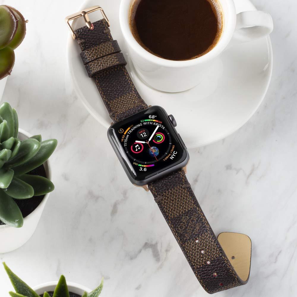 LV Damier Ebene Apple Watch Band