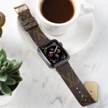 LV Classic Logo Apple Watch Band