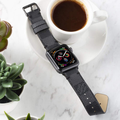 LV Damier Graphite Apple Watch Band