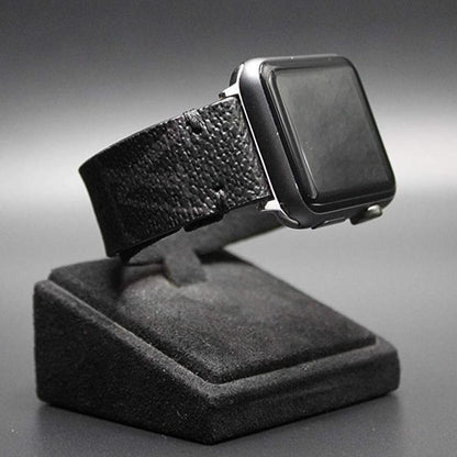 LV Classic Logo Graphite Apple Watch Band