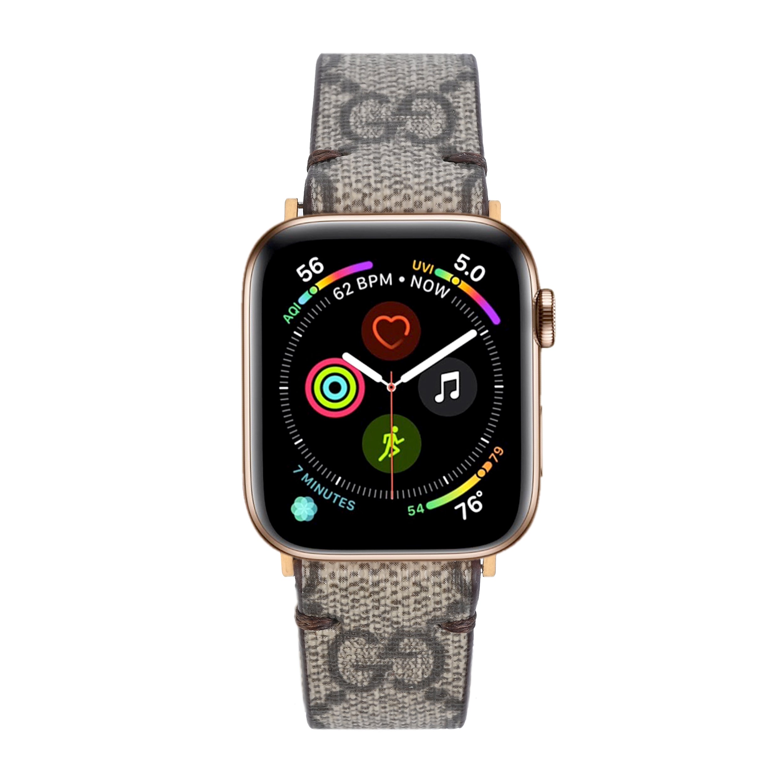 Upcycled Double GG Classic Logo Apple Watch Band