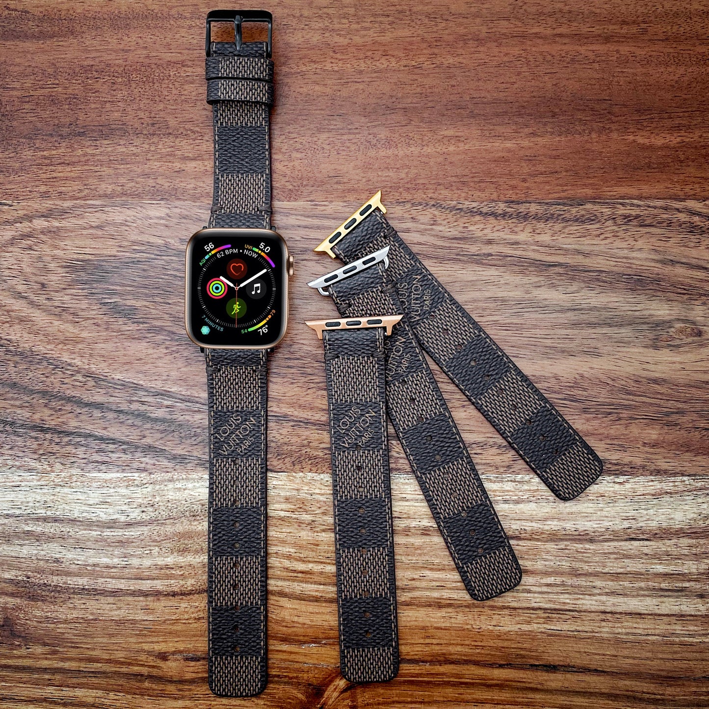 LV Damier Ebene Apple Watch Band