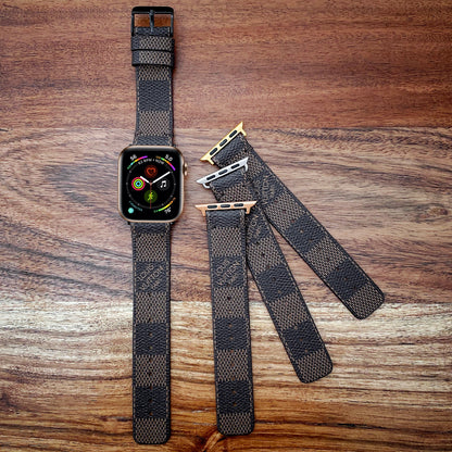 LV Damier Ebene Apple Watch Band