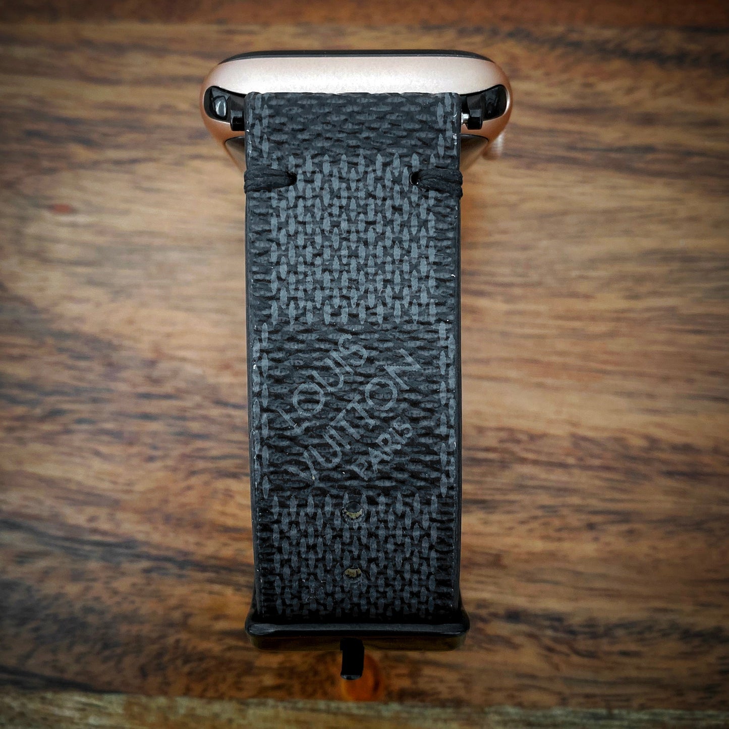 LV Damier Graphite Apple Watch Band