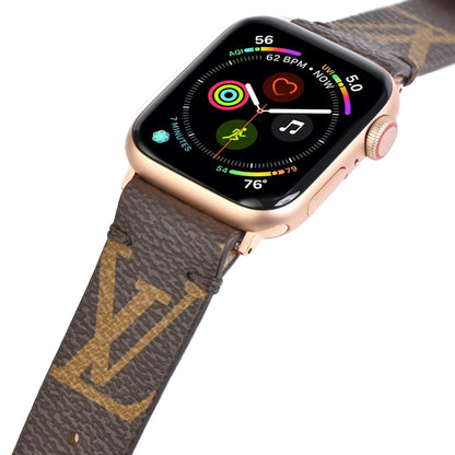 LV Classic Logo Apple Watch Band