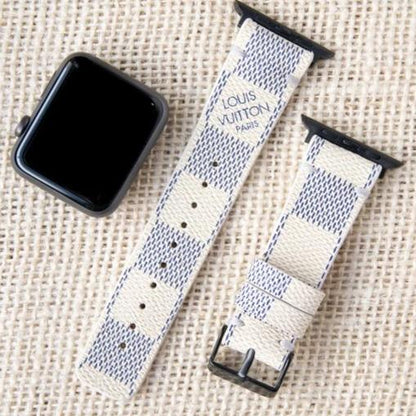 LV Damier Azur Apple Watch Band