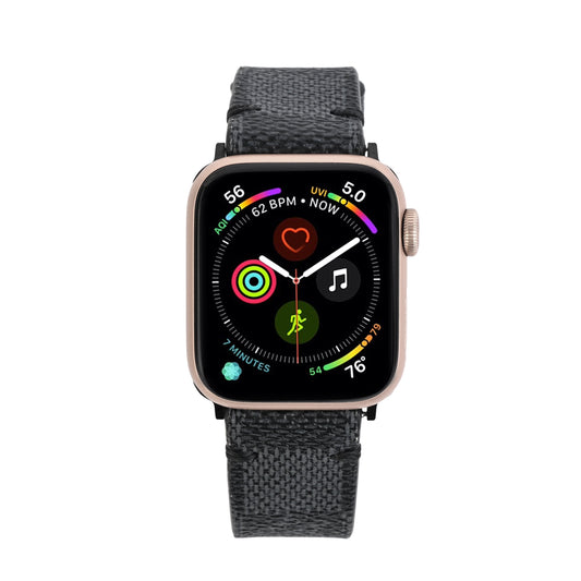 LV Damier Graphite Apple Watch Band